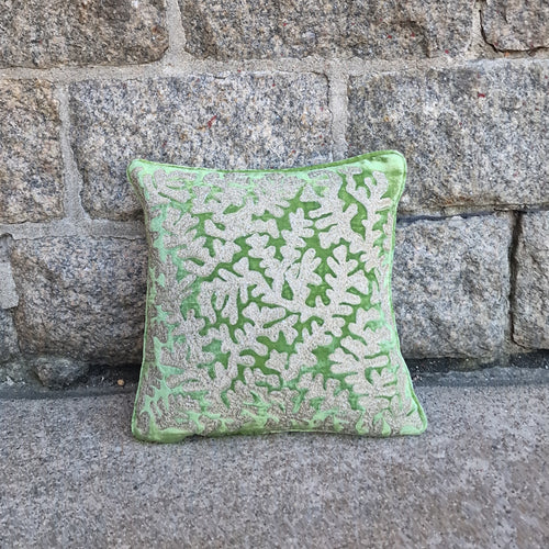 Cushion Deluxe Embroidery Gina Emerald 27x27cm
