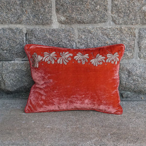 Cushion Deluxe Harris Embroidery Rose Bisque 30x40cm