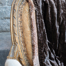 Ladda bild till bildvisaren Blanket Deluxe Silk Velvet Brown Natural Fringe