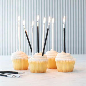 Birthday Candles Black & White
