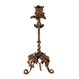 Candleholder Art Nouveau Brass