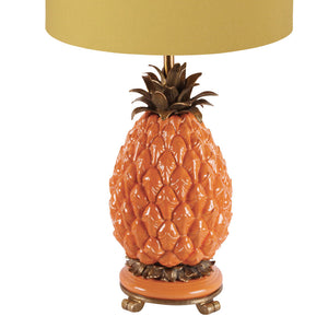Lampfot Pineapple Porcelain Orange