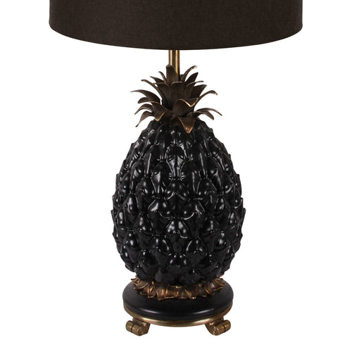 Lampfot Pineapple Porcelain Black