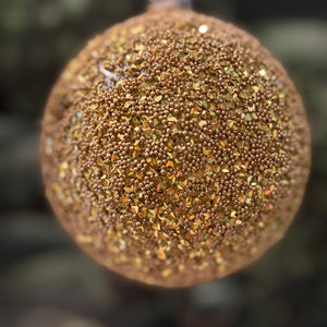 Gold Glass Ball Beads & Flakes