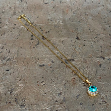 Ladda bild till bildvisaren Vintage Necklace Indicolite (Nr.379)