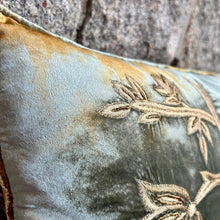 Ladda bild till bildvisaren Cushion Deluxe BRYANNA Embroidery Shaded Lake 25x50cm
