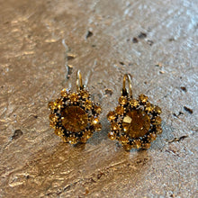 Ladda bild till bildvisaren Earrings Floral Marron Clair