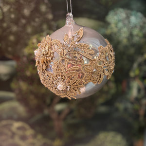 Shiny Pearl Glass Ball 15 cm
