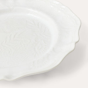 Large Round Dish White