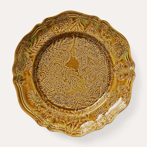 Large Round Dish Pineapple