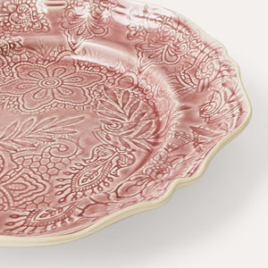 Large Round Dish Old Rose