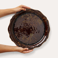 Ladda bild till bildvisaren Round Serving Plate 34cm Coffee