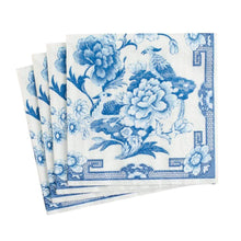 Ladda bild till bildvisaren Servett Blue &amp; White Coctail
