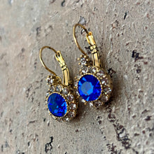Ladda bild till bildvisaren Vintage Earring Cobalt (No.369)