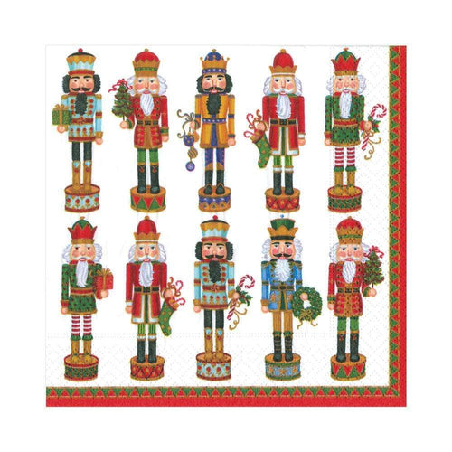 Paper Napkin Nutcracker Parade White Lunch