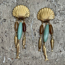 Ladda bild till bildvisaren Earrings Trois Poissons