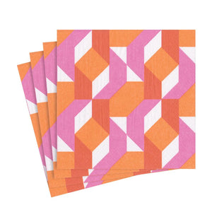Paper Napkin Color Theory In Fuchsia Lunch