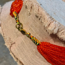 Ladda bild till bildvisaren Necklace Natural Stones Red/Orange