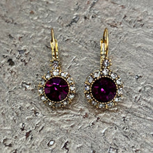 Ladda bild till bildvisaren Vintage Earring Amethyst (No.204)