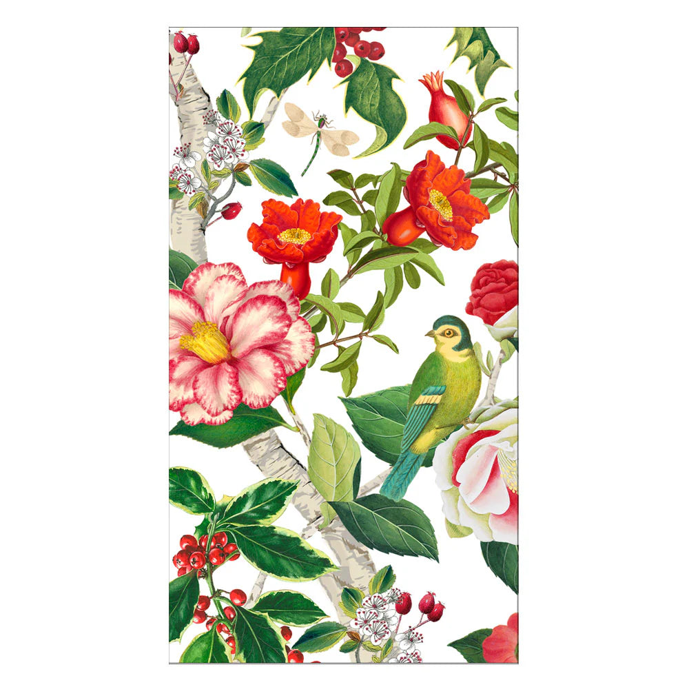 Napkin Christmas Chinoiserie White Buffé