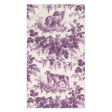Ladda bild till bildvisaren Paper Napkin Hunting Toile Aubergine Buffé