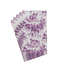 Ladda bild till bildvisaren Paper Napkin Hunting Toile Aubergine Buffé