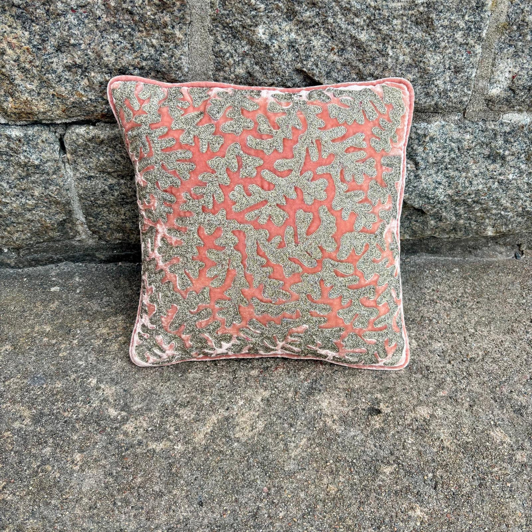 Cushion  Deluxe Embroidery Gina Sorbet Pink 27x27cm