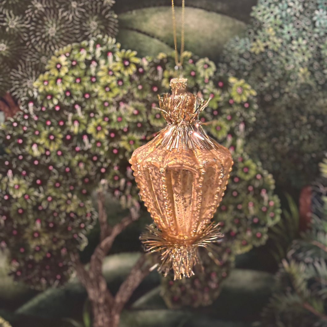 Silver Gold Glass Droplet