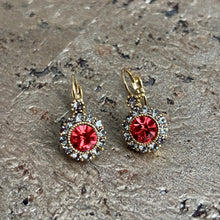 Ladda bild till bildvisaren Vintage Earring Padparadscha (No.542)