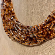Ladda bild till bildvisaren Necklace Natural Stones Multi Brown