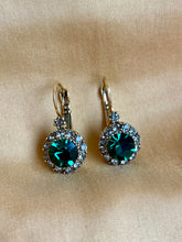 Ladda bild till bildvisaren Vintage Earring Royal Green