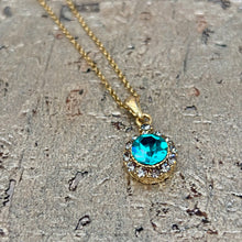 Ladda bild till bildvisaren Vintage Necklace Indicolite (Nr.379)