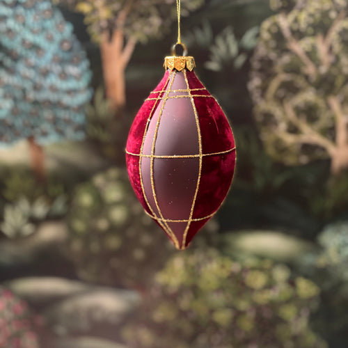 Glass Ball Red Burgundy 10cm