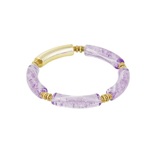 Tube Bracelet Sparkling Purple