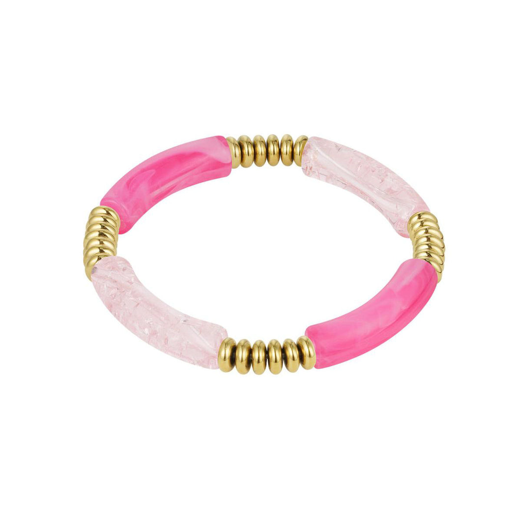 Tube Bracelet Lovely Pink