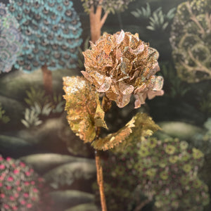 Hydrangea Flower Gold/Cream/Green 51cm
