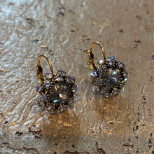 Ladda bild till bildvisaren Earrings Floral Bleu