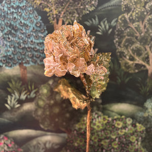 Hydrangea Flower Gold/Cream/Green 51cm