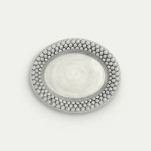 Ladda bild till bildvisaren Bubbles Oval Plate 20x16cm - Grå