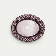 Ladda bild till bildvisaren Bubbles Oval Plate 20x16cm - Plommon