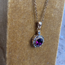 Ladda bild till bildvisaren Vintage Necklace Amethyst (Nr.204)