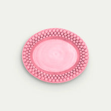 Ladda bild till bildvisaren Bubbles Oval Plate 20x16cm - Rosa