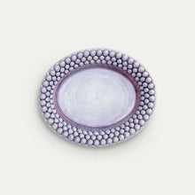 Ladda bild till bildvisaren Bubbles Oval Plate 20x16cm - Viol
