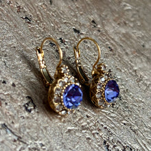 Ladda bild till bildvisaren Vintage Earring Tanzanite (No.539)