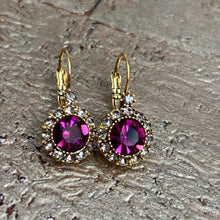 Ladda bild till bildvisaren Vintage Earring Amethyst (No.204)