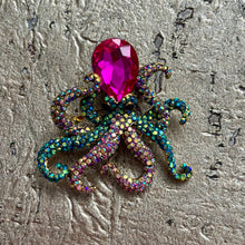 Ladda bild till bildvisaren Brosch Octopus