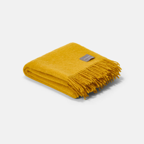 Mohair Blanket - Mustard