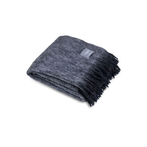 Mohair Blanket - Mohair Black & Skiffer Melange