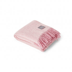 Mohair Blanket - Pelagon & Pink Melange