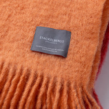 Ladda bild till bildvisaren Mohair Blanket - Mohair Dip Dyed Orange &amp; Pion